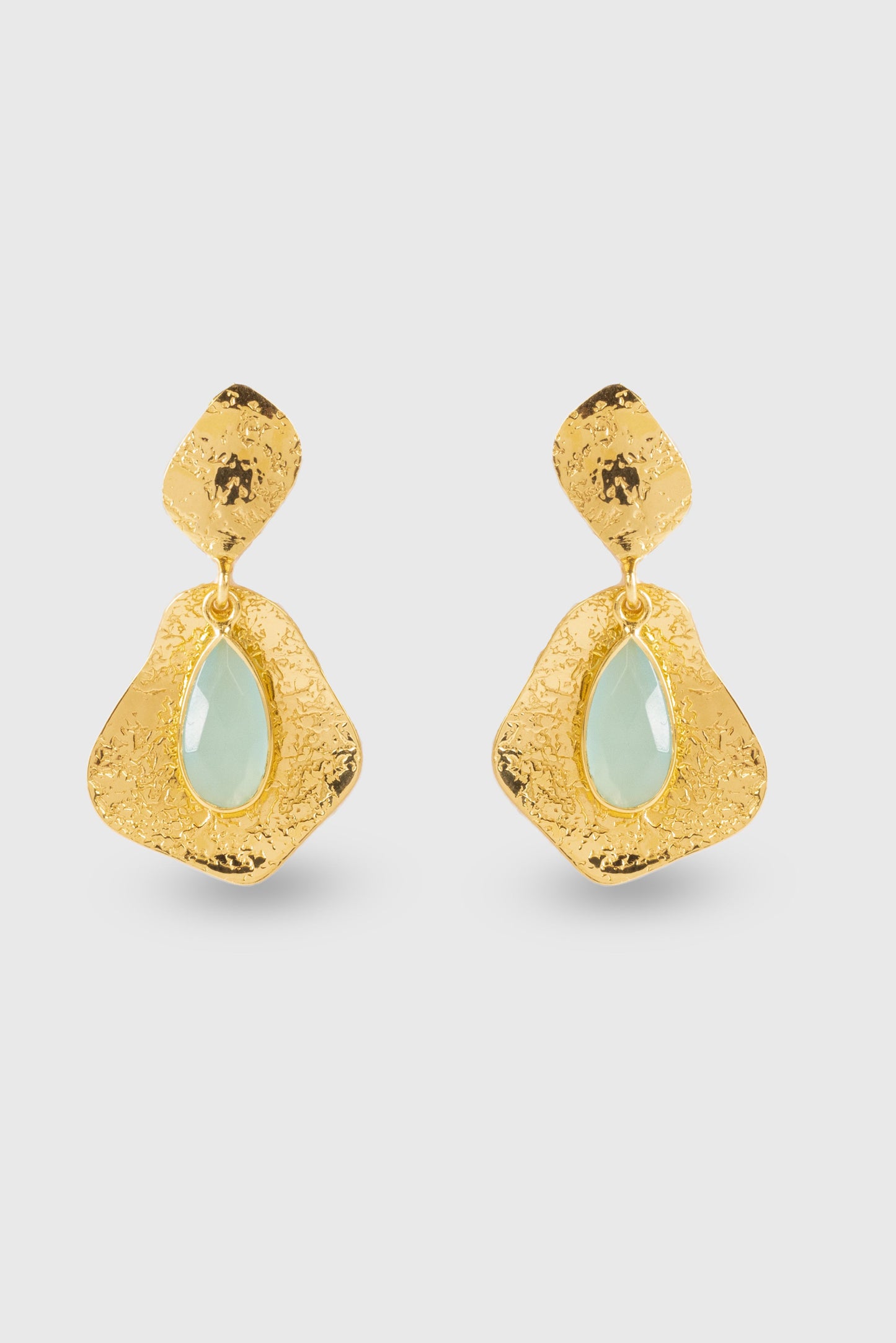 Euphoria Earrings - Aqua Chalcedony