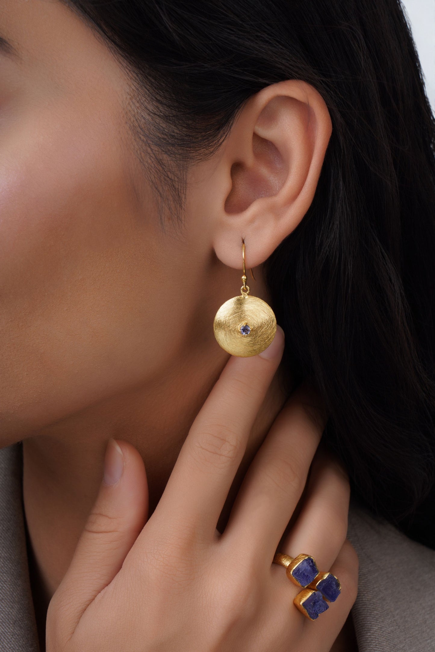 Mesmer Earrings - Iolite