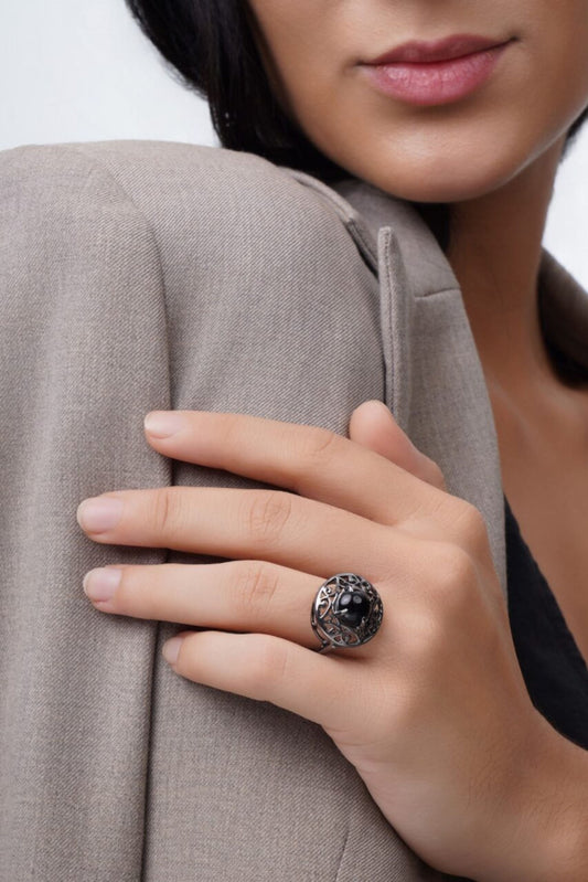 Dome Ring - Black Onyx