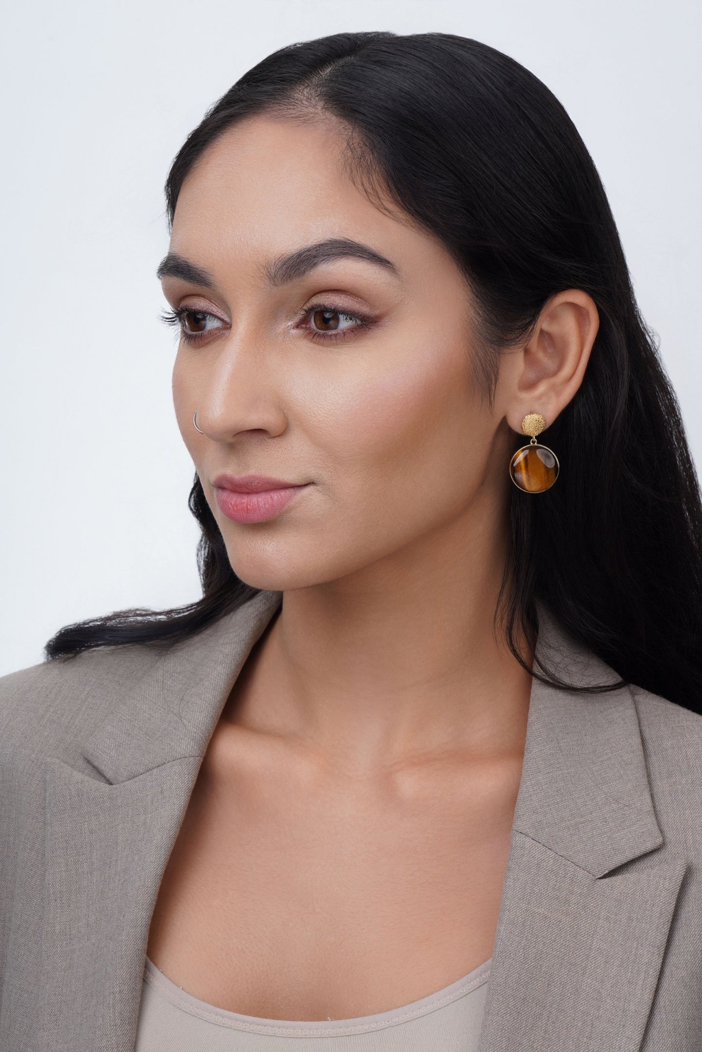 Enchant Earrings - Tigers Eye
