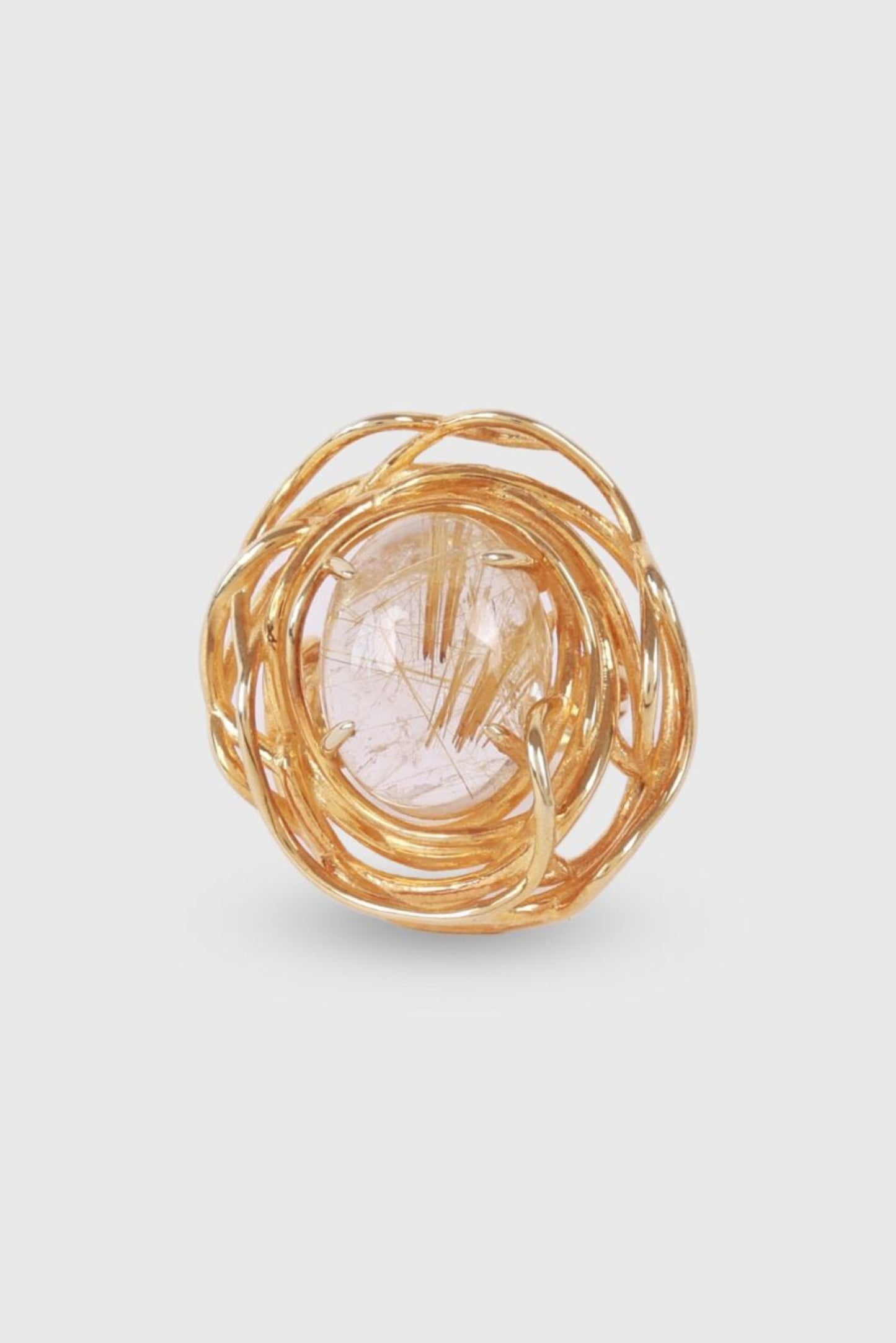 Nido Ring - Golden Rutile