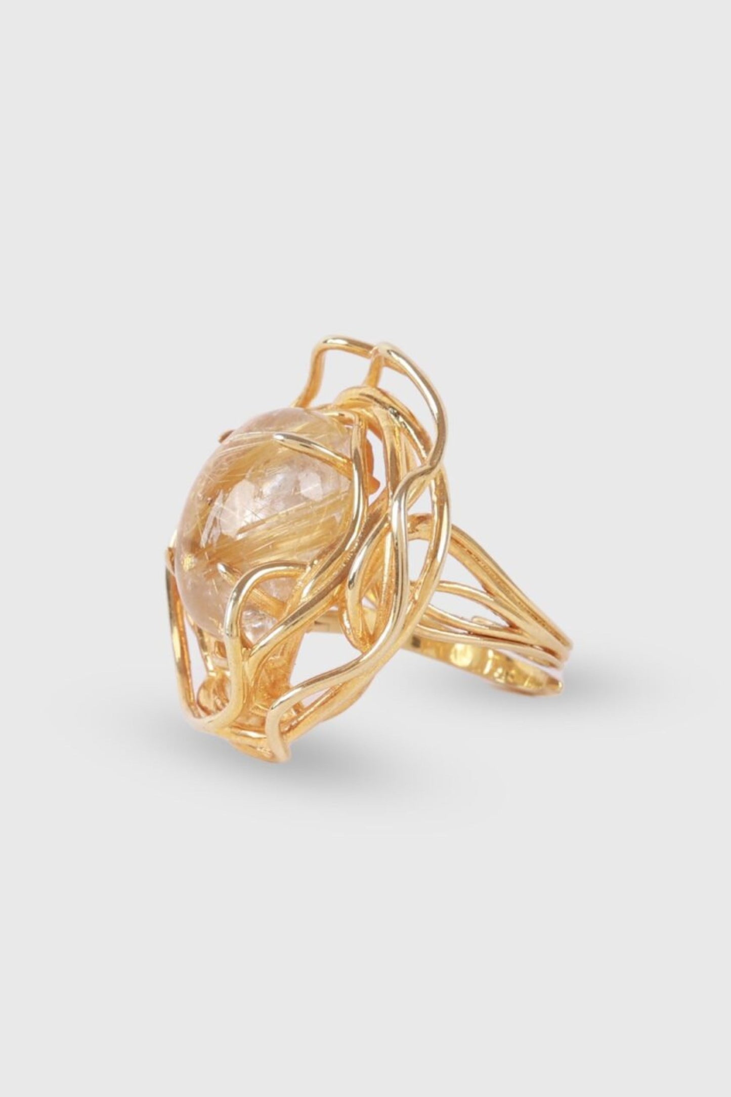 Nido Ring - Golden Rutile