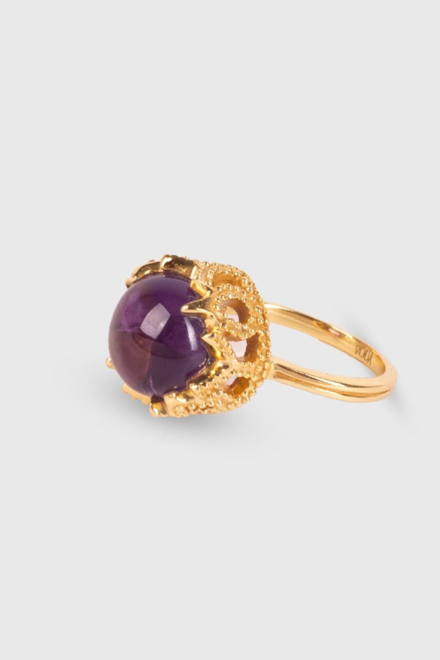 Crown Ring - Amethyst