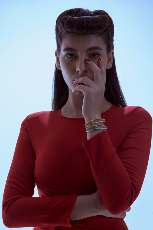 Threaded Interlocked Bracelet