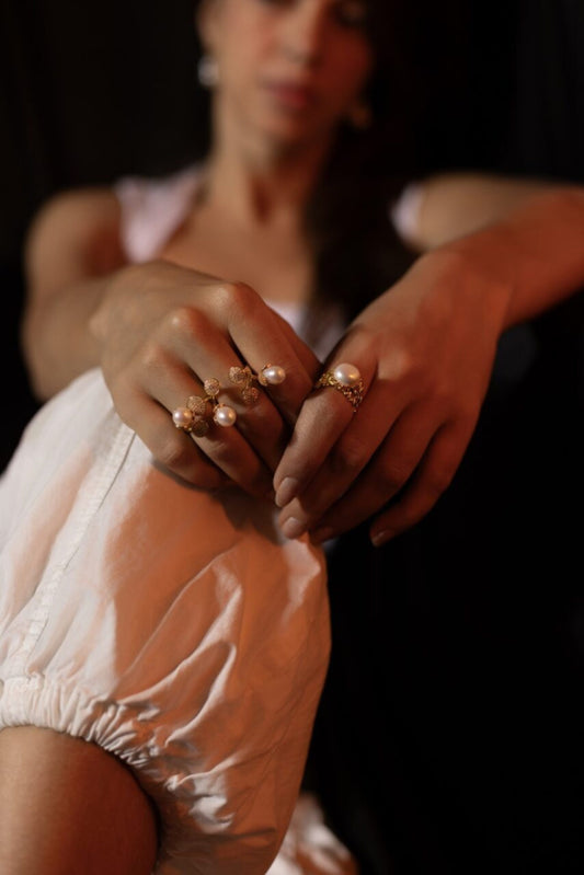 Perla Ring - White Pearl