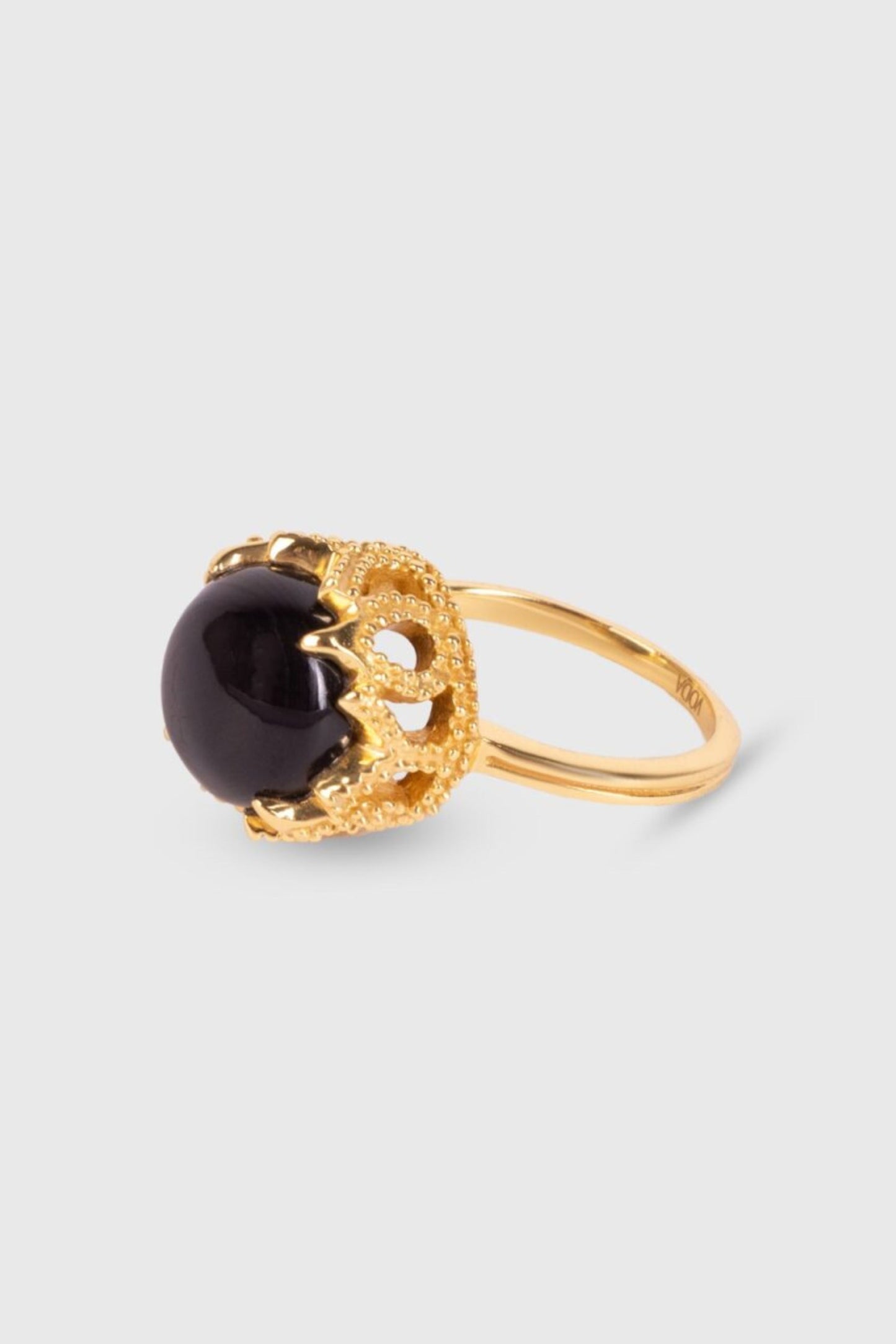 Crown Ring - Black Onyx