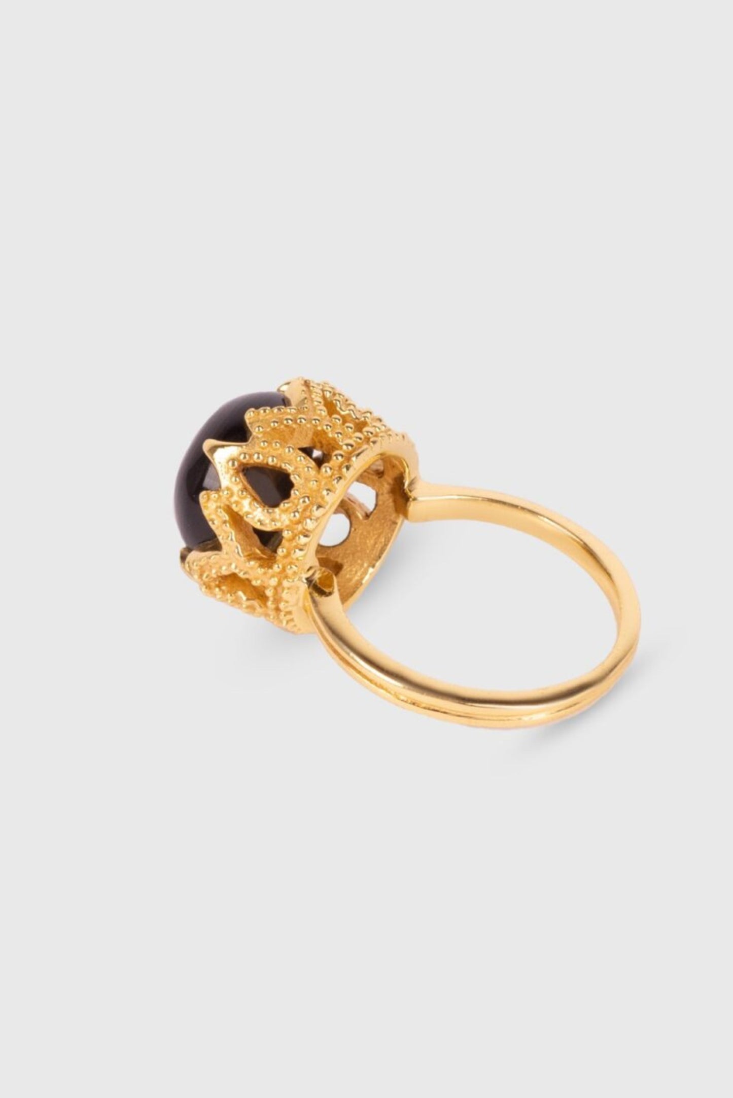 Crown Ring - Black Onyx