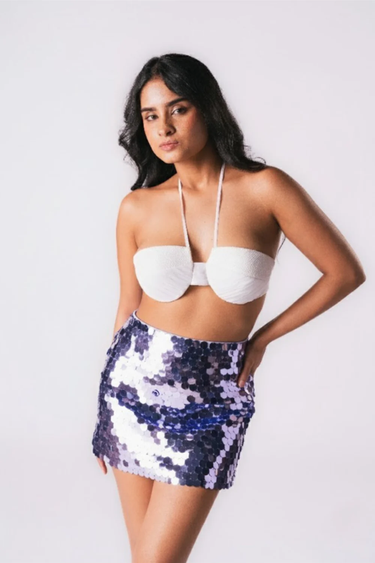 LILAC COIN SKIRT