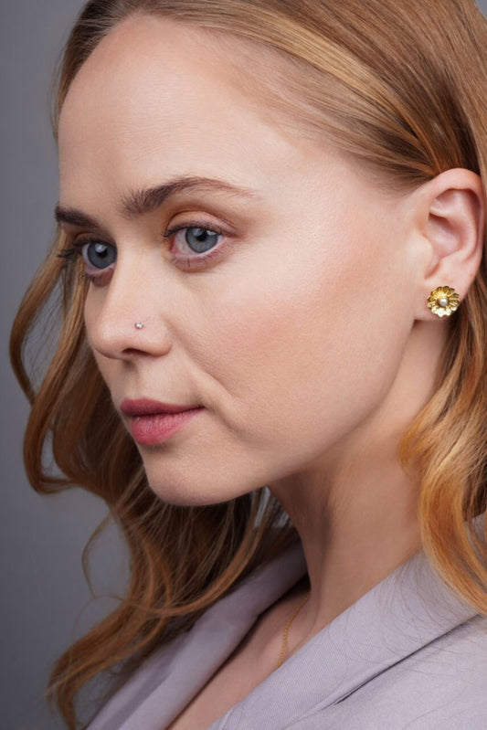 Bloom Earrings - Pearl