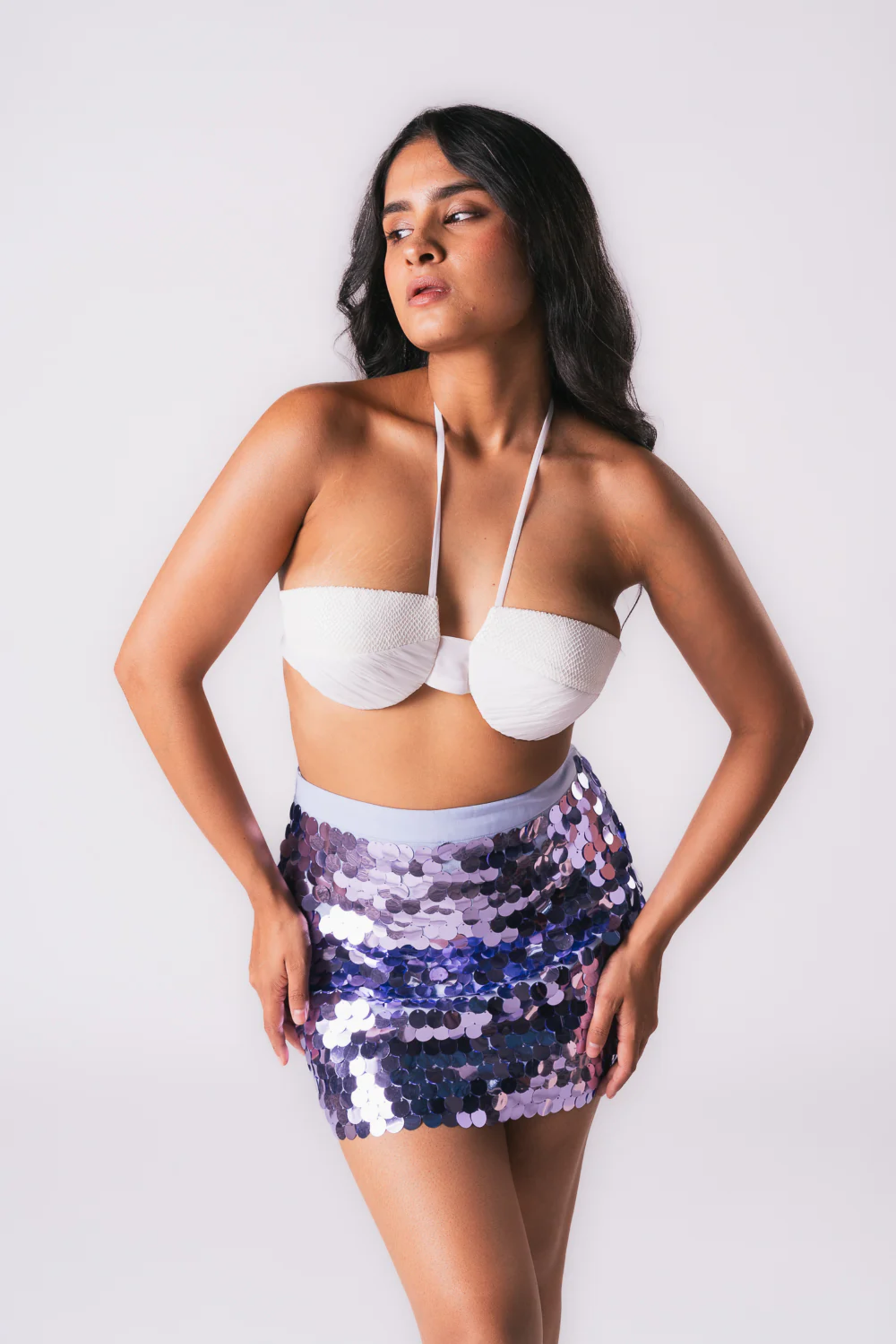 LILAC COIN SKIRT