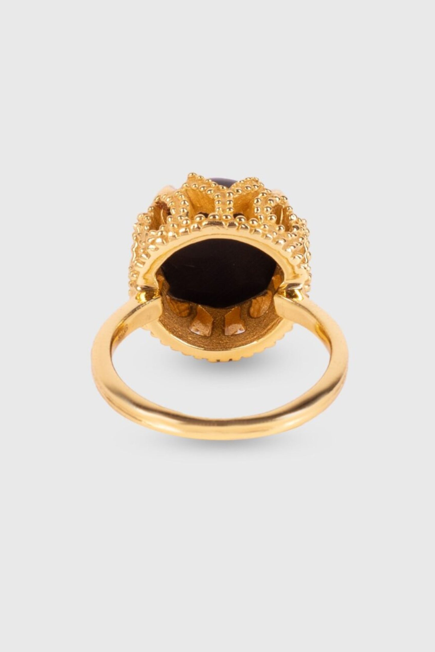 Crown Ring - Black Onyx