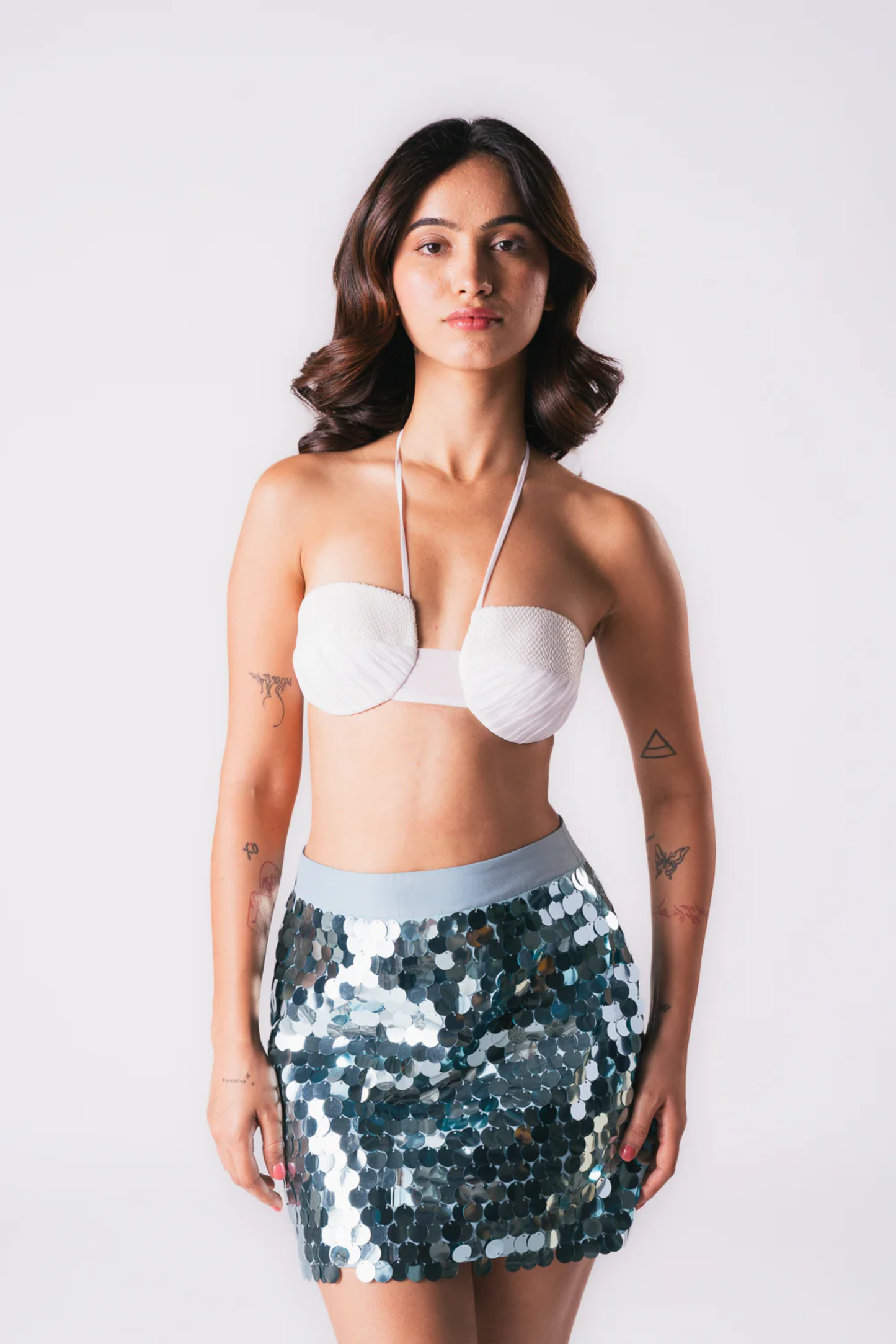 AQUA COIN SKIRT