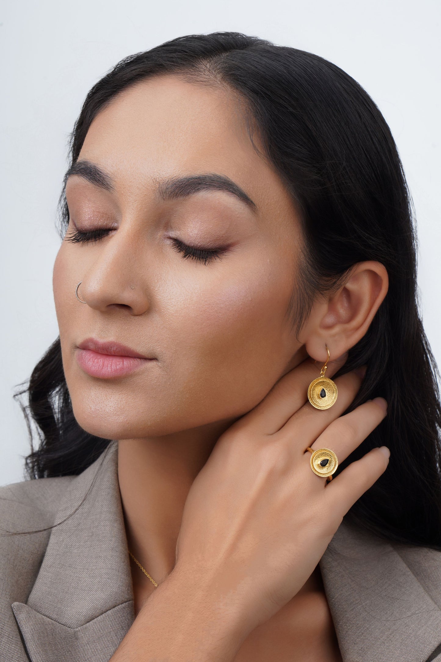 Cirkel Ring - Black Onyx