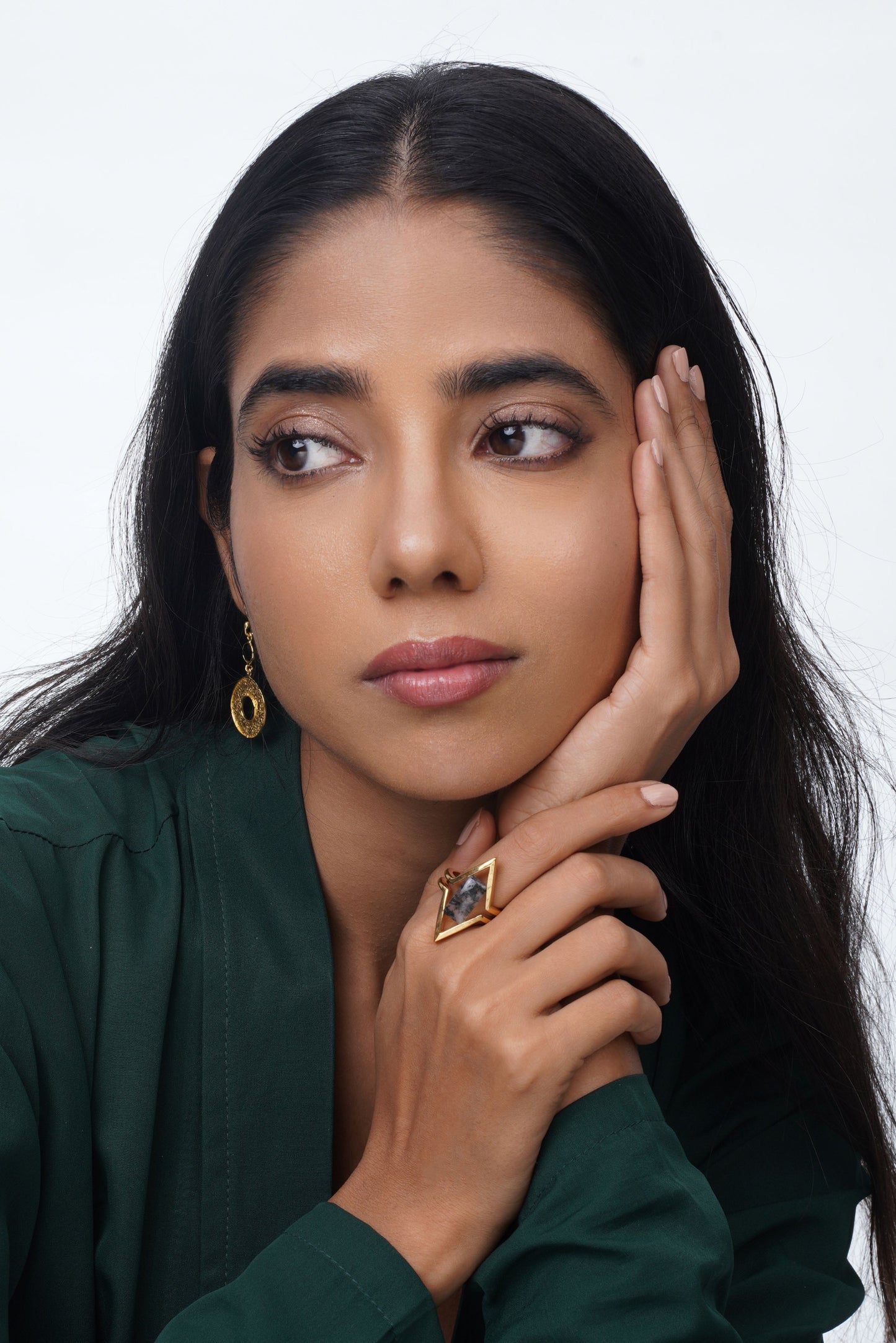 Eternal Ring - Moss Agate