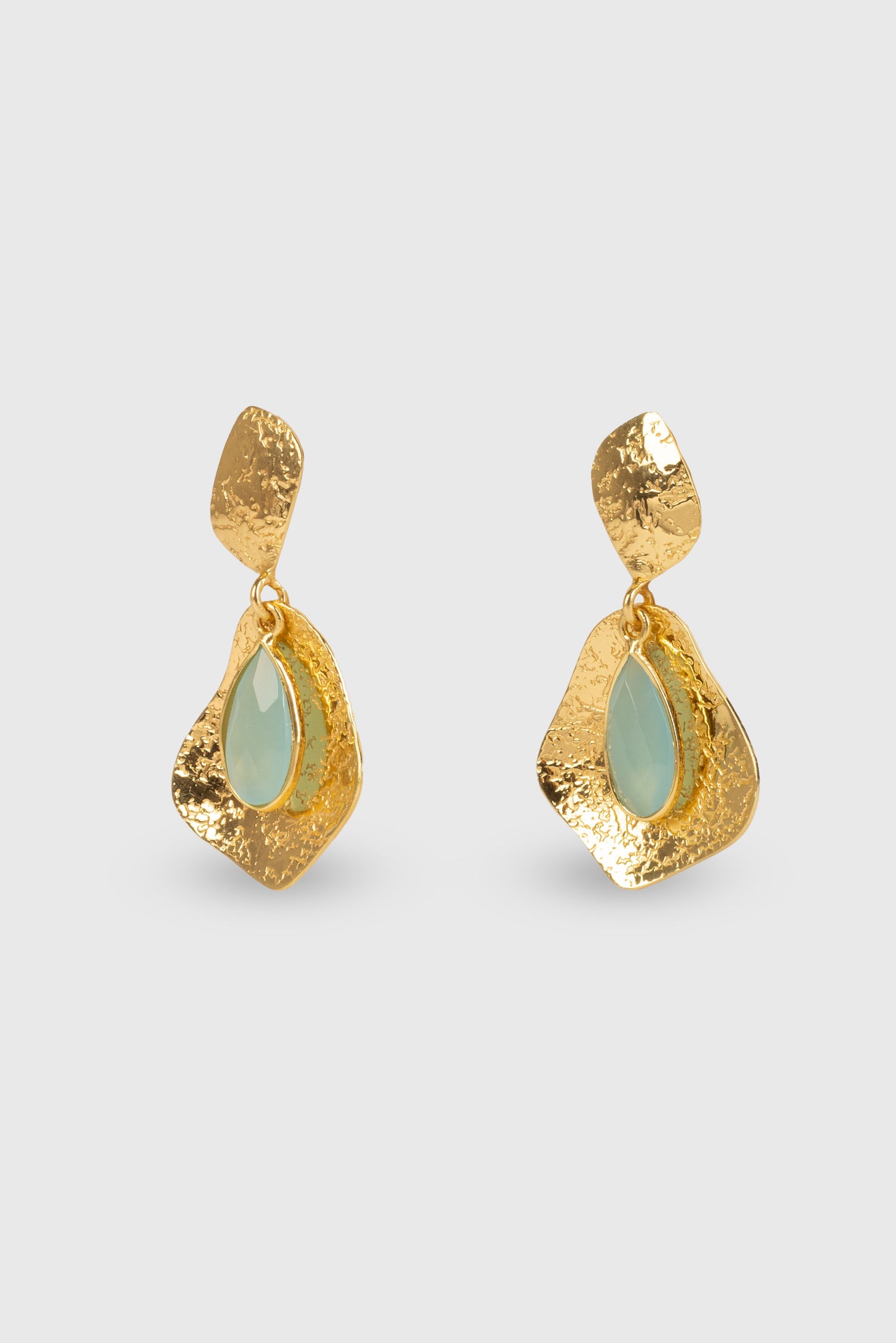 Euphoria Earrings - Aqua Chalcedony