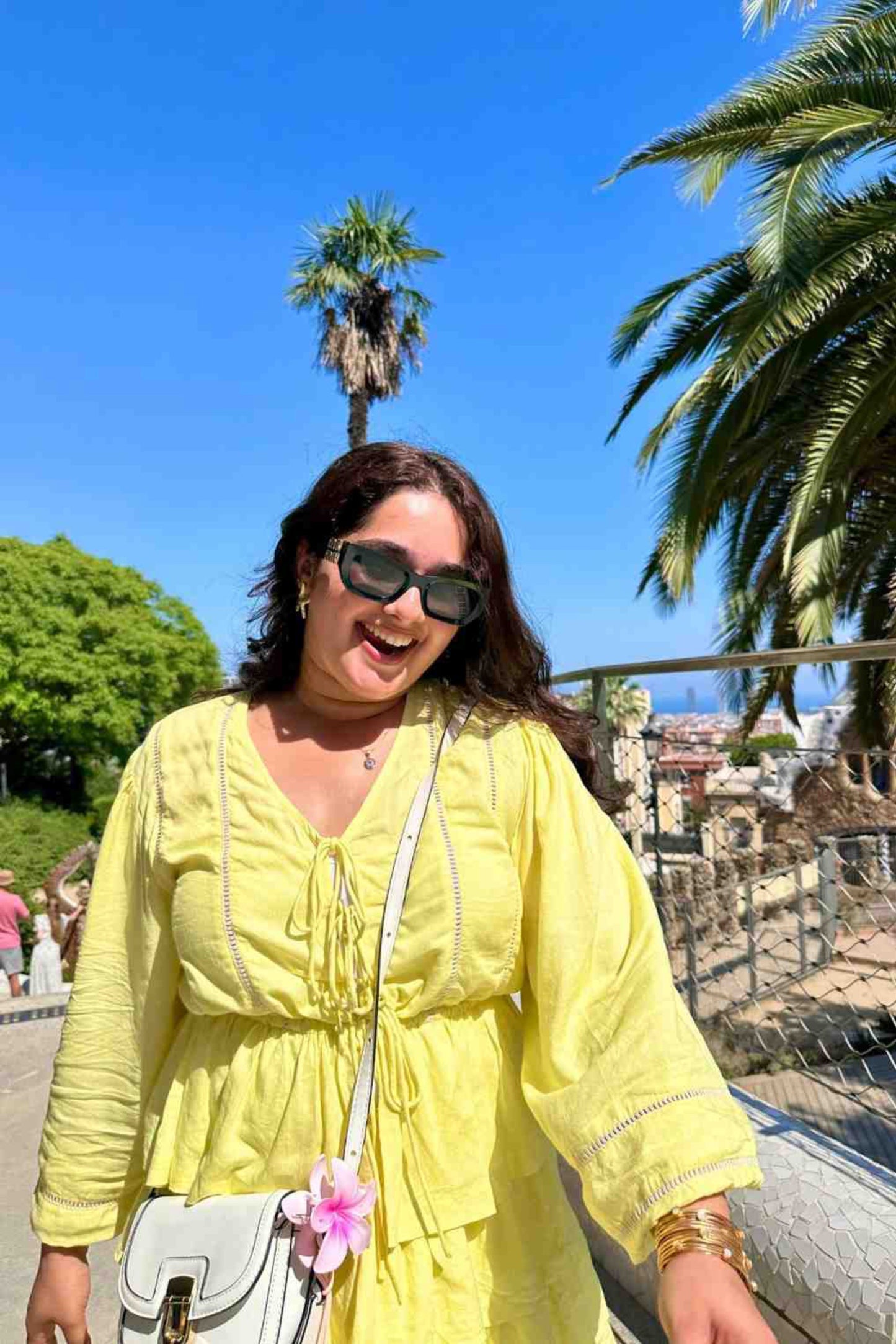 Yellow Linen Long Sleeve Top