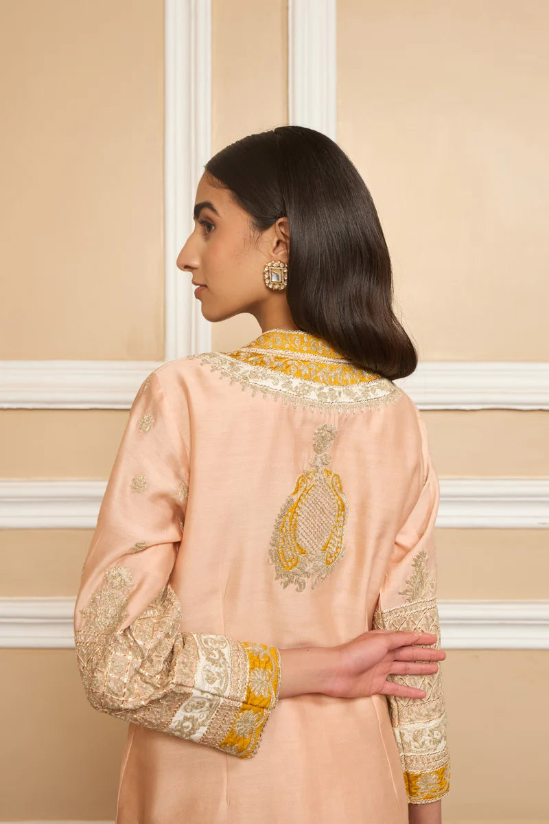 Myreen Straight Kurta With Dhoti - Rosepink