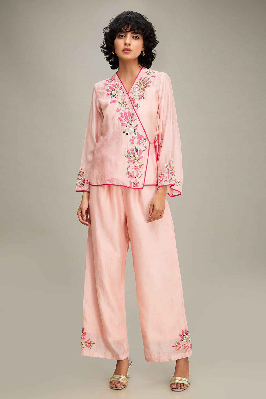 MEHR PATCHWORK TOP AND PANTS - Pink