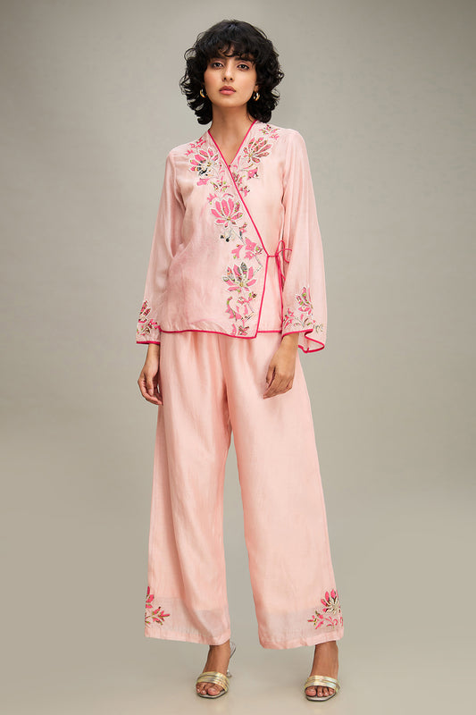 MEHR PATCHWORK TOP AND PANTS - Pink