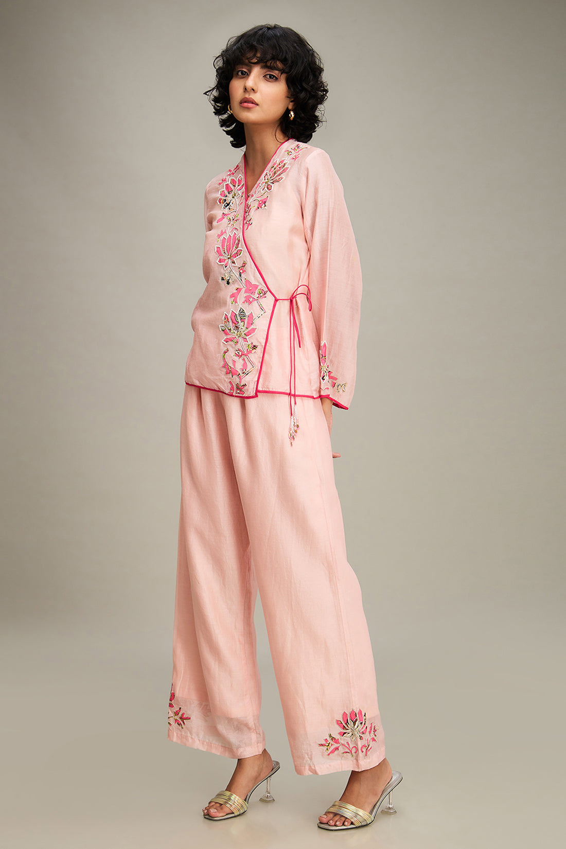 MEHR PATCHWORK TOP AND PANTS - Pink