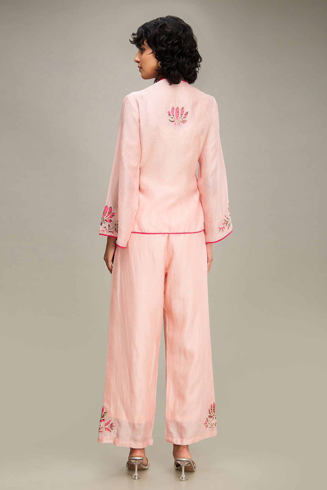 MEHR PATCHWORK TOP AND PANTS - Pink