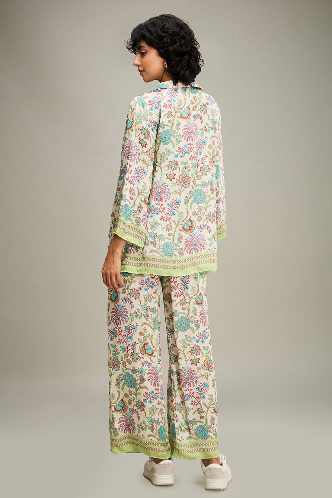 Mehr Printed Co ord set With Jacket