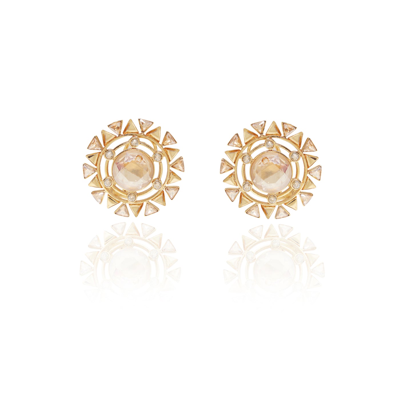 Setting Sun Earrings - Gold