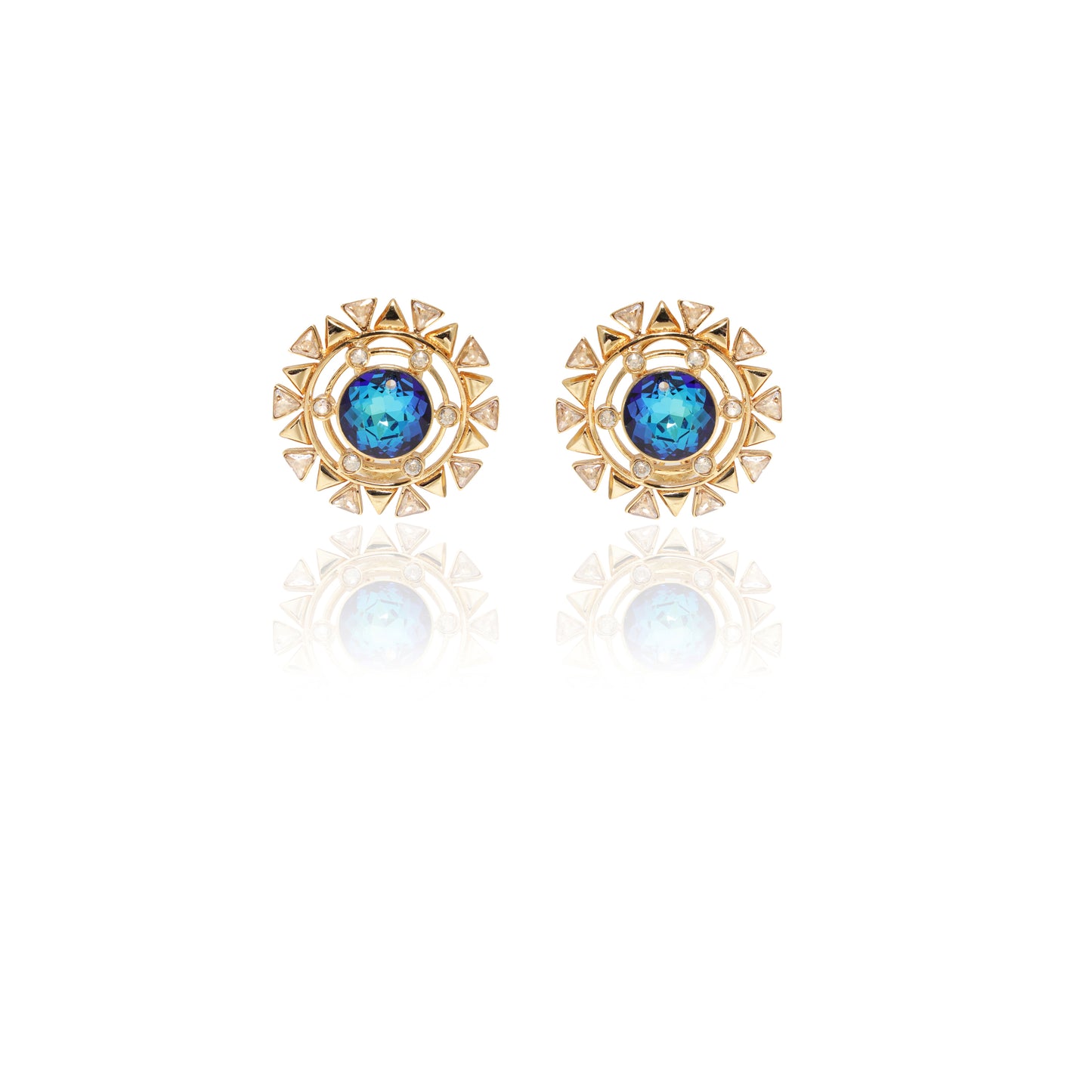 Setting Sun Earrings - Blue