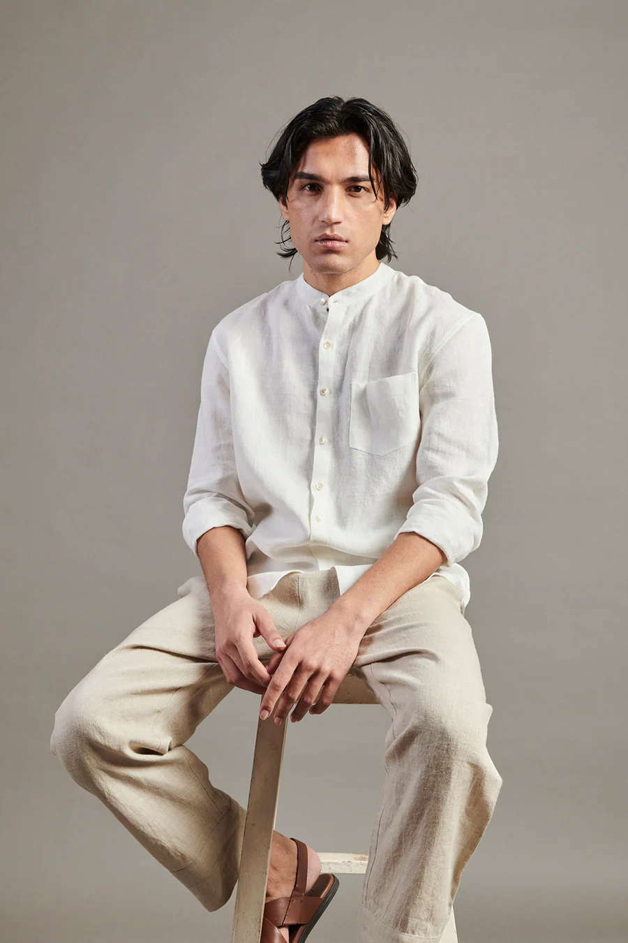 Undyed Linen Lounge Pants