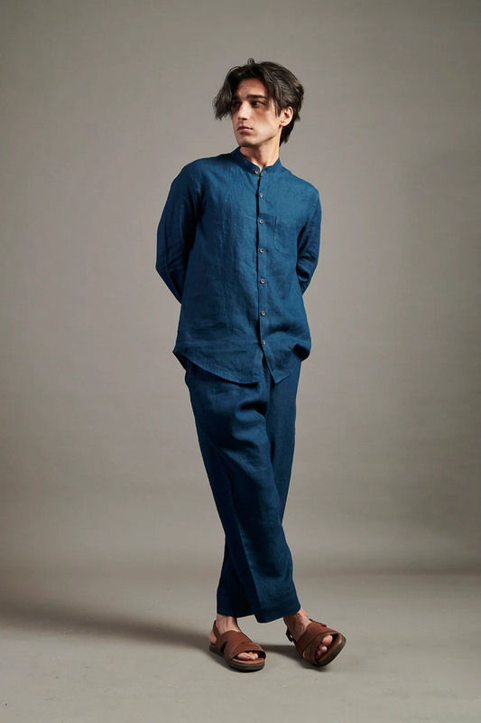 Indigo Linen Lounge Pants