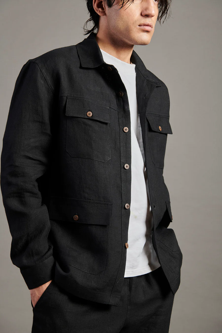 Kohl Linen Men's Overshirt