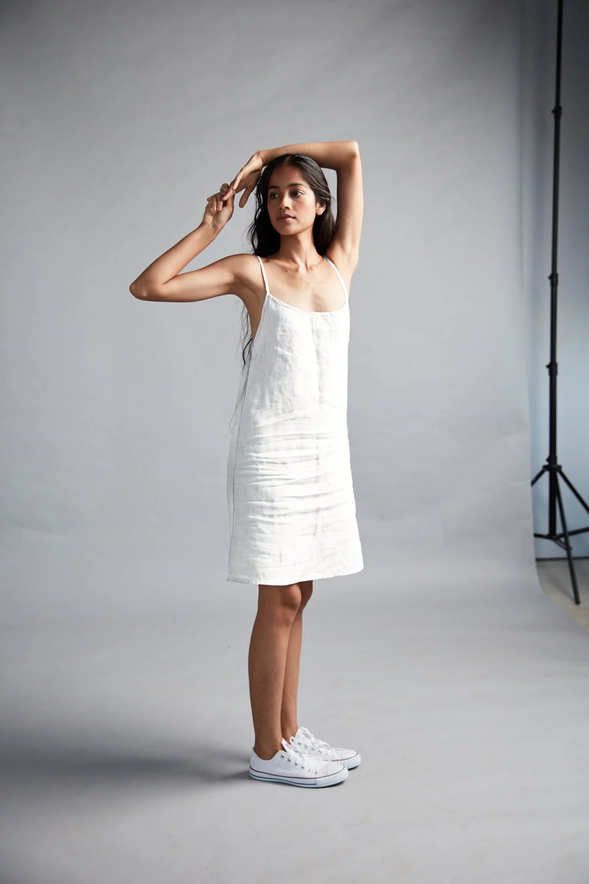 Taj Linen Slip Dress