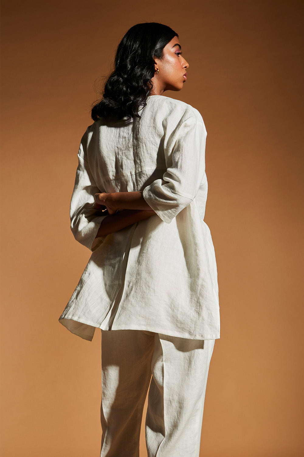 Taj Linen Short Kurta Set