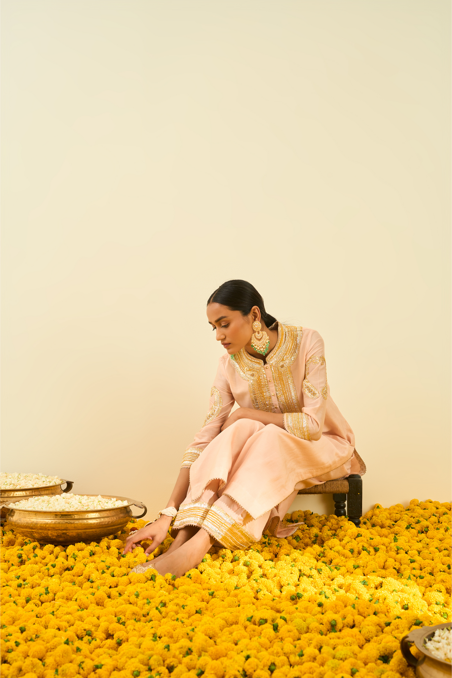 Aliyah Kurta With Palazzo Rose Pink