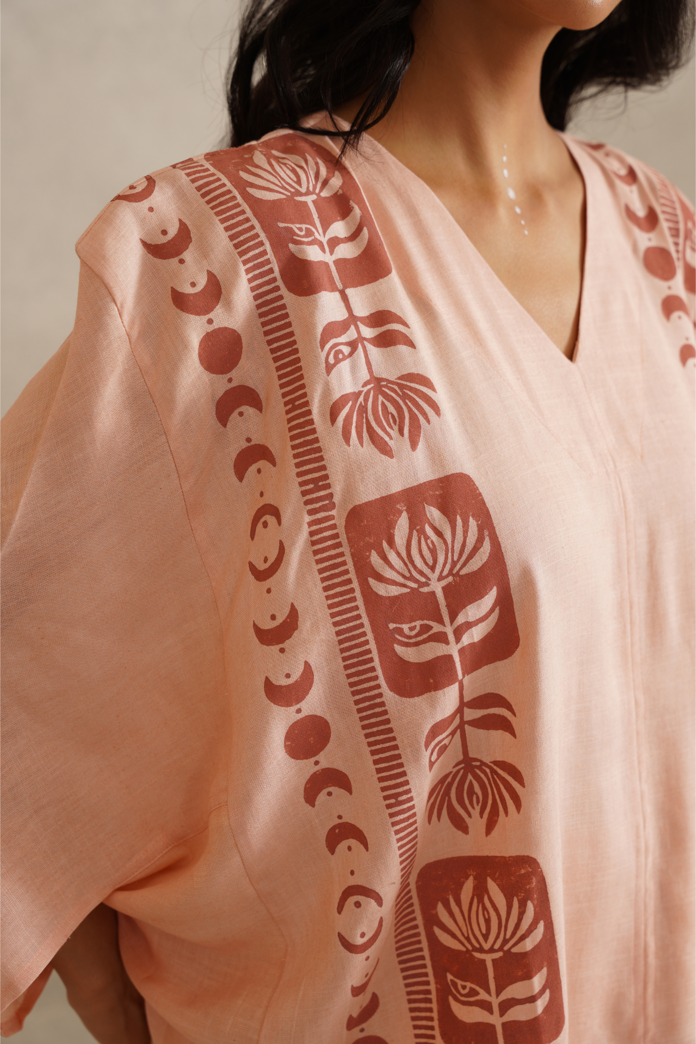 Solace Kurta - Salmon Pink