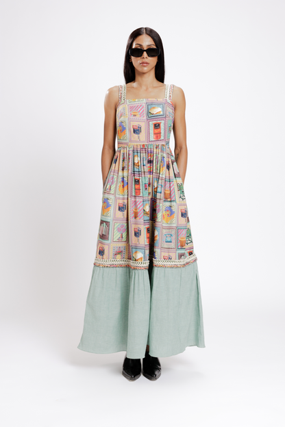 Kaali Peeli Maxi Dress