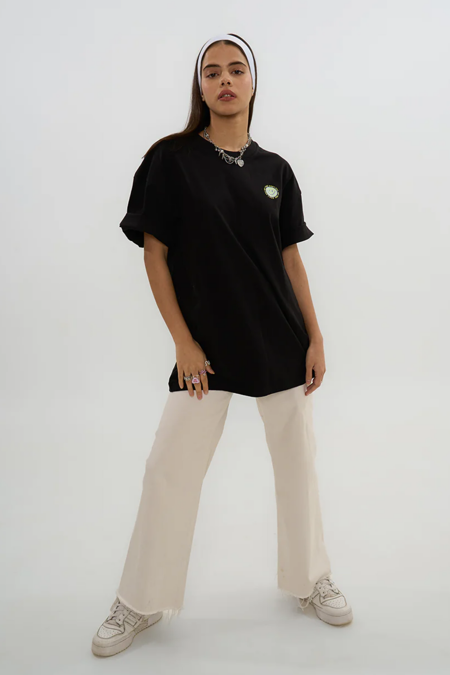 The Vibe Oversized Tee - Black