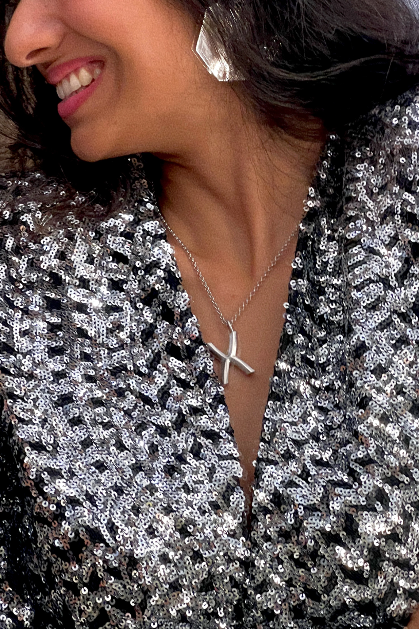 Bold Letter Necklace - X