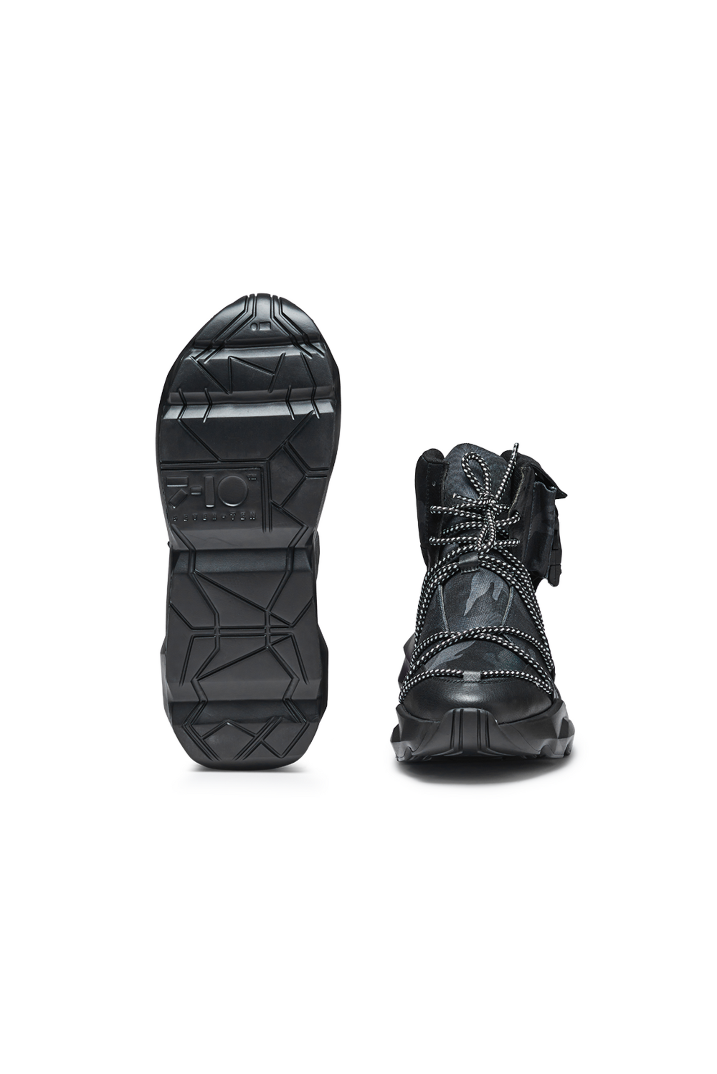 746 Ambush Black Chunky High-Top Sneakers