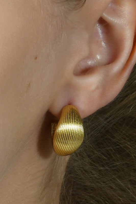 Pratapgari Striated Mini Hoops