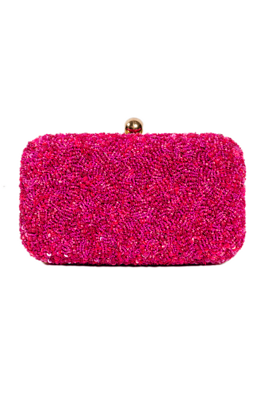 Glistening evening clutch