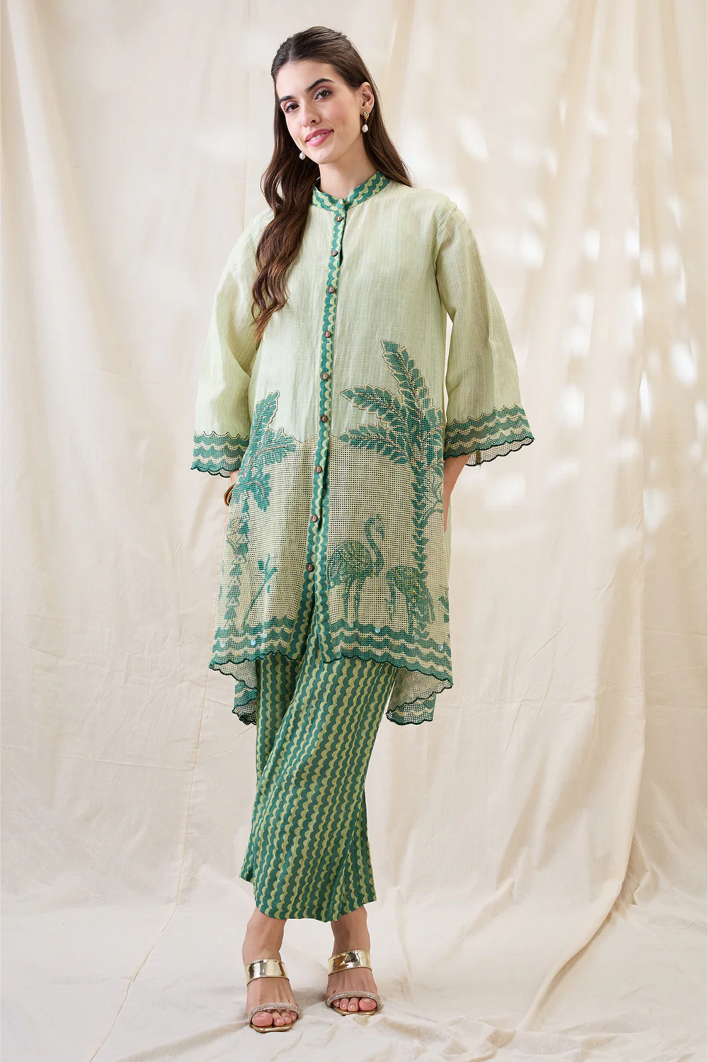 Noorani Embellished kurta set