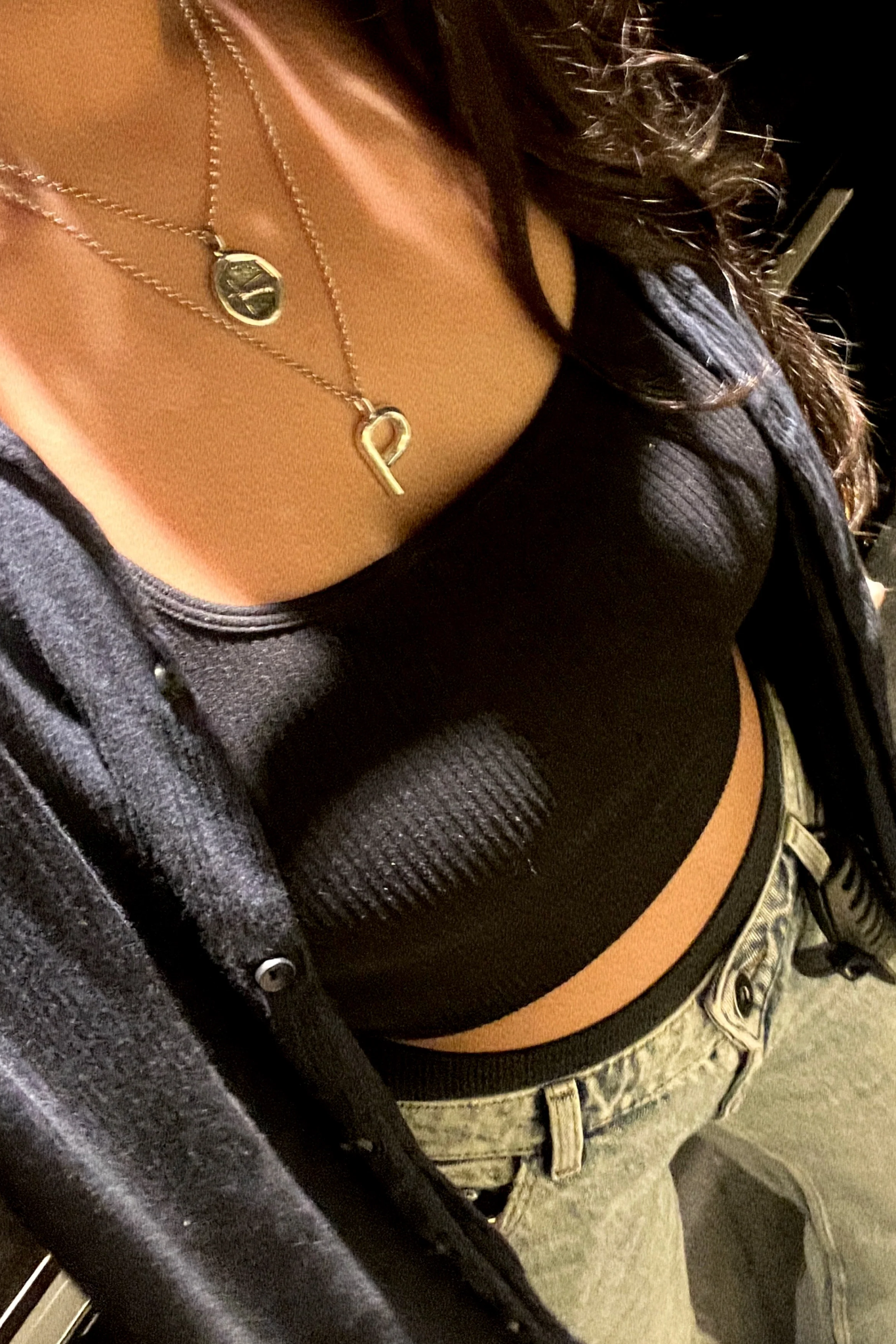 Bold Letter Necklace - P