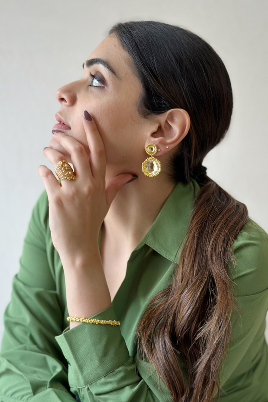 Comet Earrings Gold