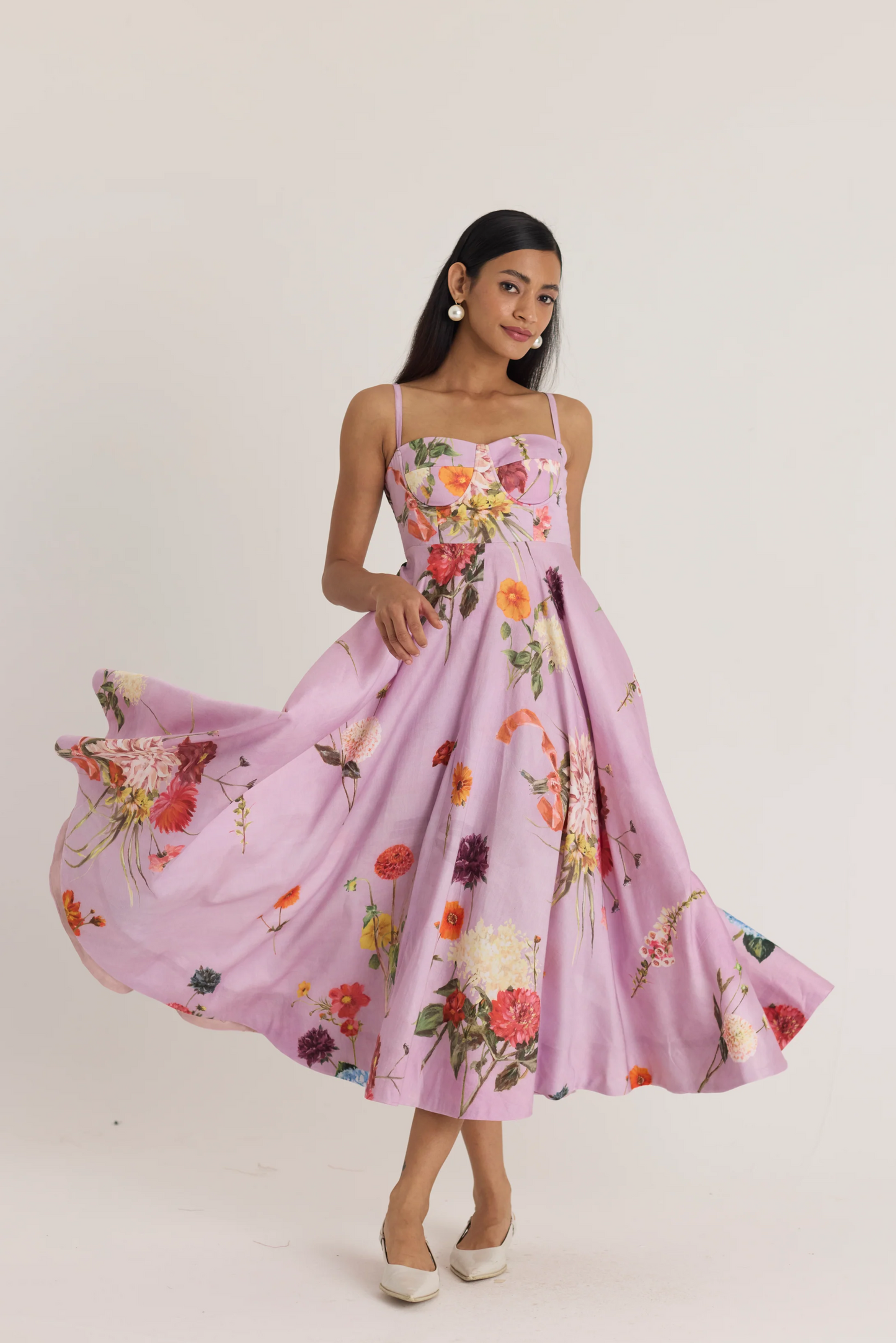 Giggle Berry Flared Bralette Dress