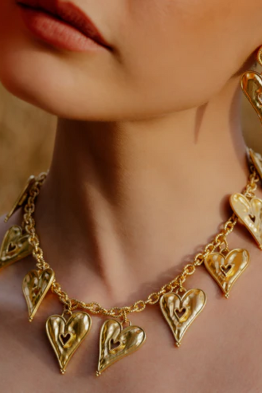 Textured Heart Necklace