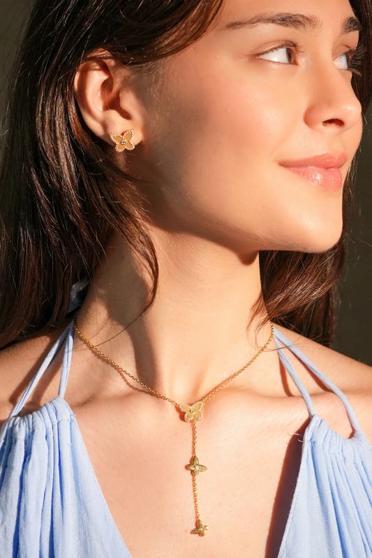 Butterfly Lariat Necklace