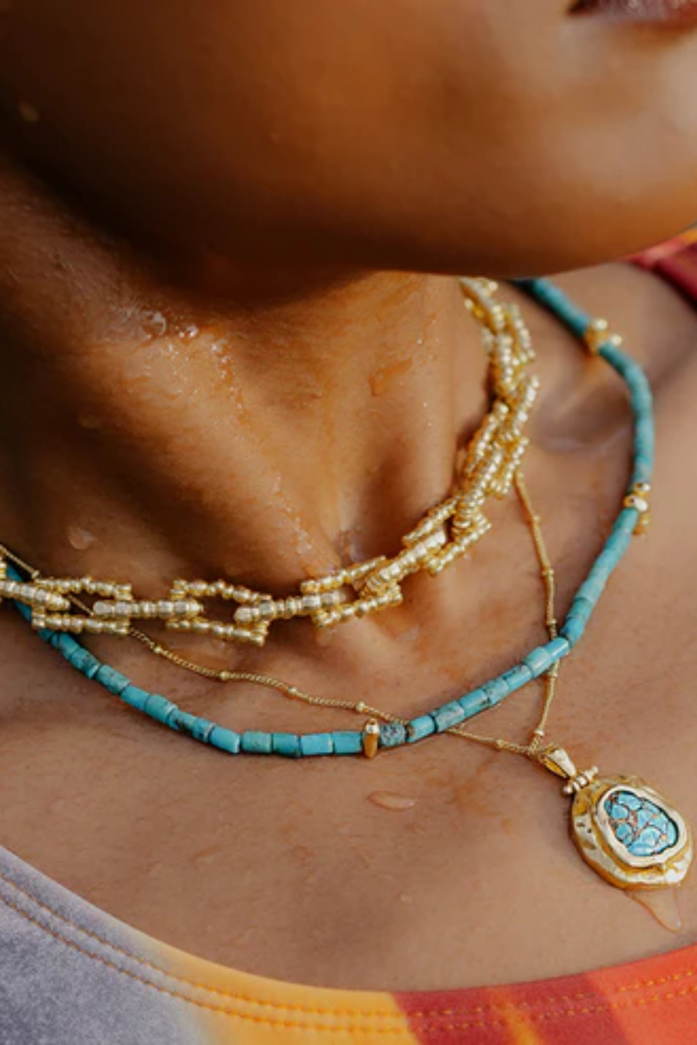 Chunky Dotted Link Chain Necklace