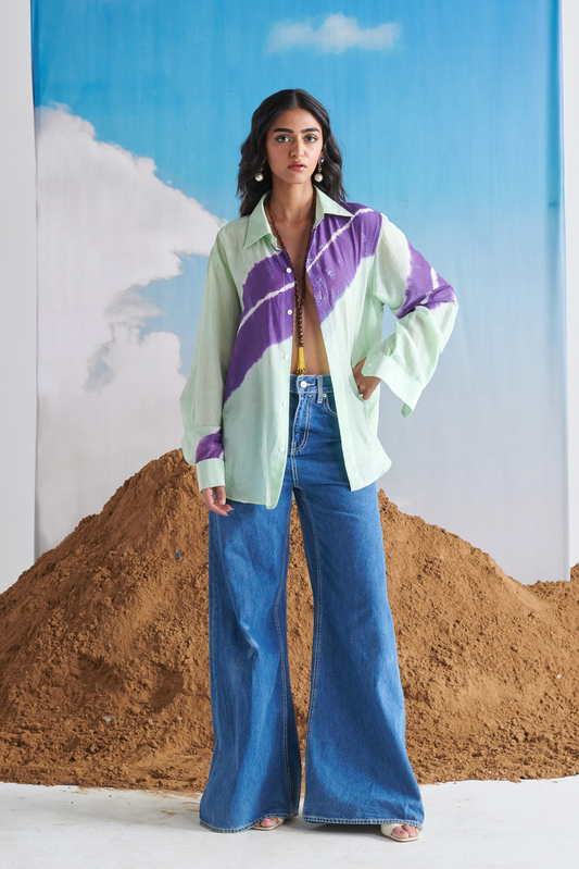 AASMANI LEHER SHIRT