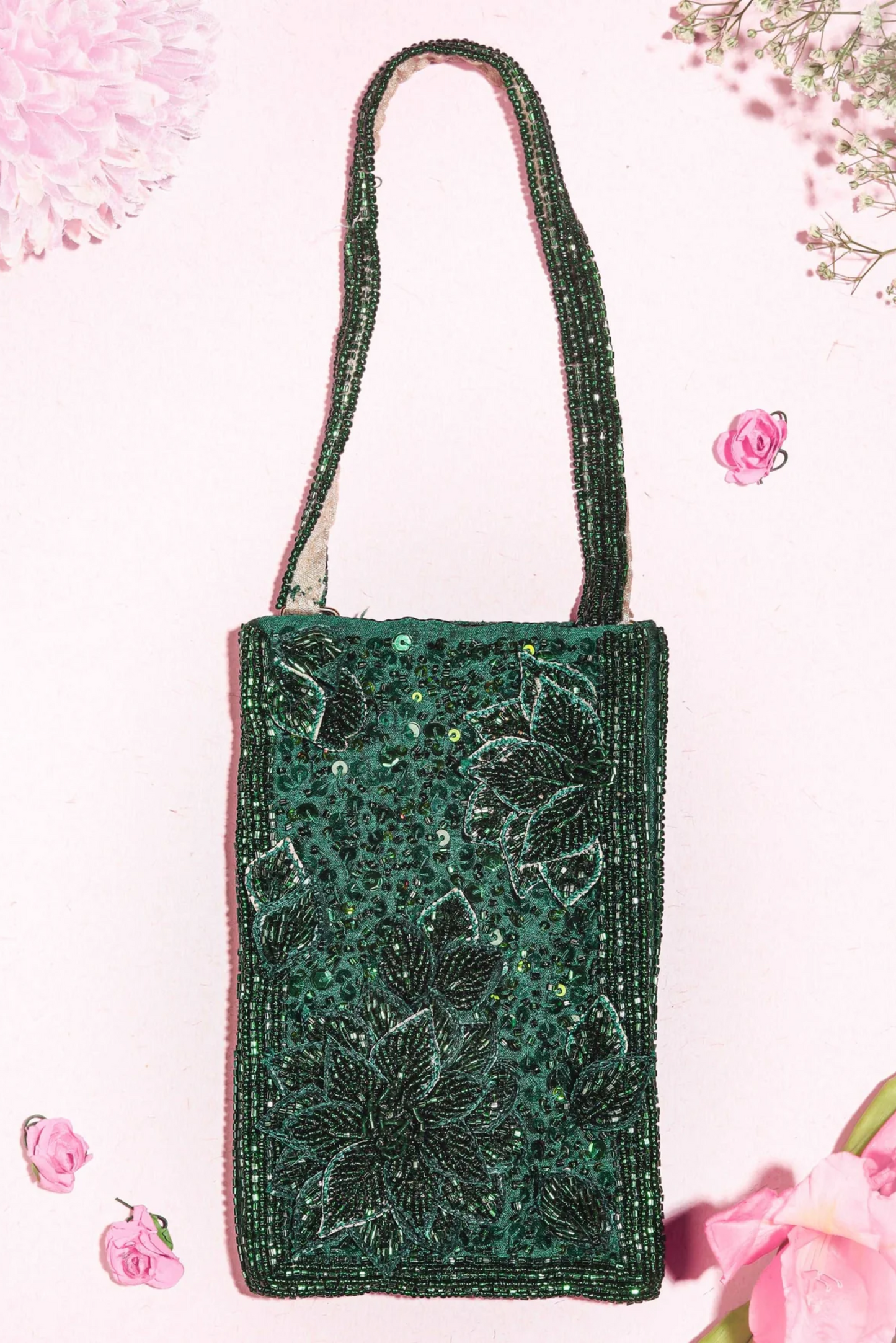 Deep emerald Mobile Pouch